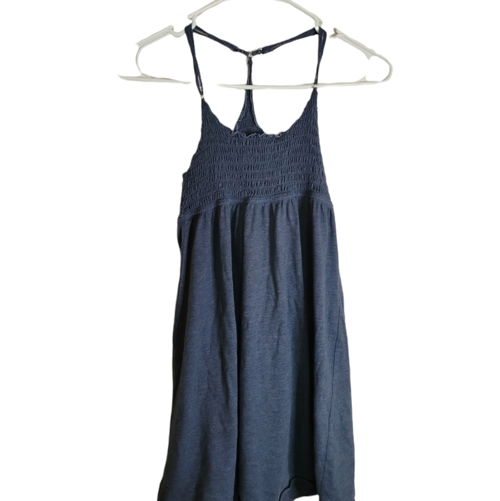 PINK small old school tank summer dress blue